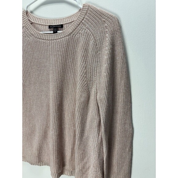 EILEEN FISHER Peruvian Organic Cotton Blend Crew Neck Top Sweater Oversized XXS - Picture 6 of 16